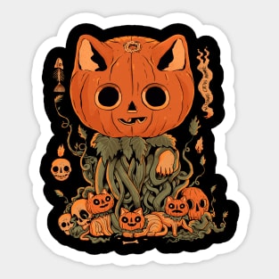 The great pumpkin cat Sticker